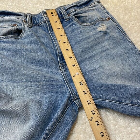 Daze Women’s Denim High Rise Distressed Straight Leg Jean Sz 28 - Picture 9 of 11